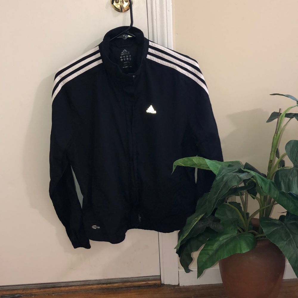 Black size medium adidas windbreaker jacket
